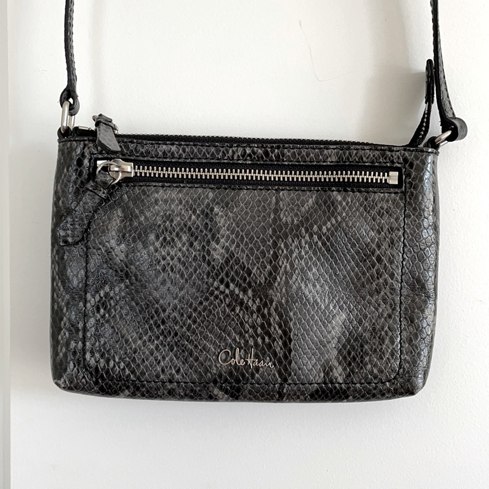 Slim Snakeskin Crossbody Bag